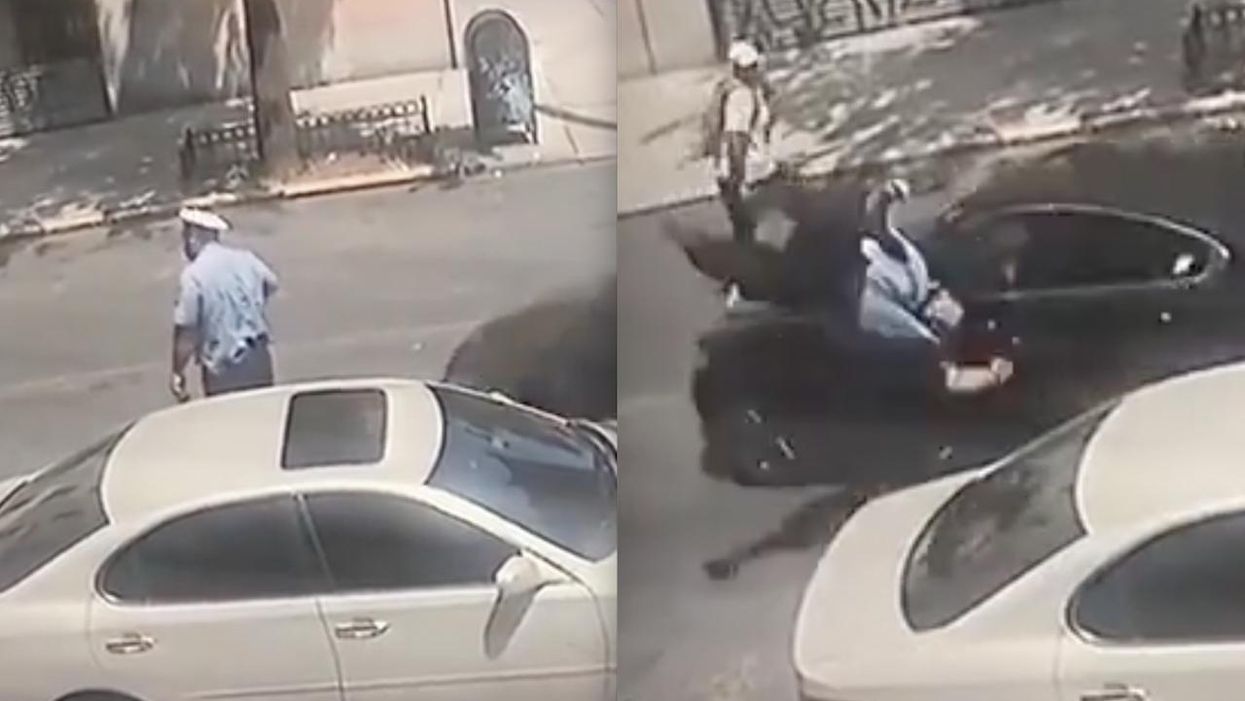 Video: Motorist intentionally hits NYPD traffic agent who issued parking ticket