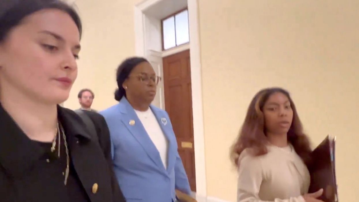 VIDEO: NJ Democrat refuses to take responsibility for alleged ICE assault when confronted by Blaze Media