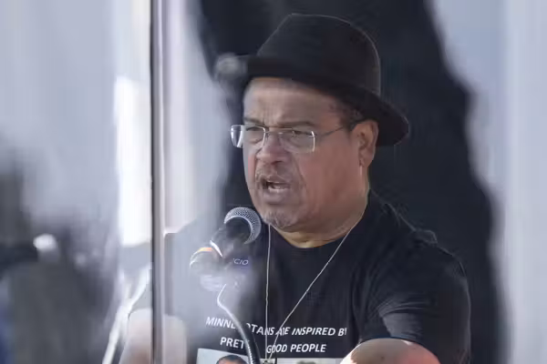 VIDEO: Protesters HECKLE Keith Ellison off rally stage for far-left Senate candidate