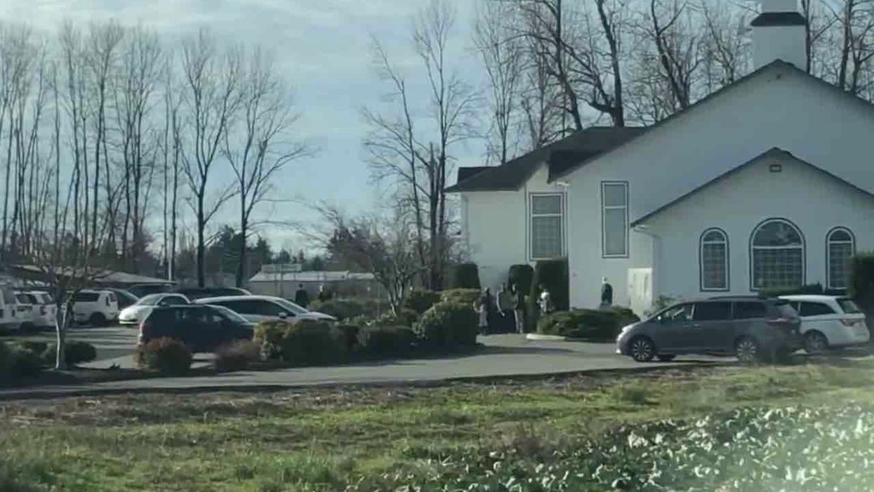 VIDEO: Reporter actually counts people exiting church, calls their actions 'bold breach' of Canadian COVID rules. Then reporter is compared to Hitler.