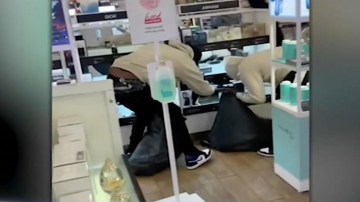 Video: Shoplifting gang waltzes into beauty supply store in broad daylight and empties shelves of high-end products
