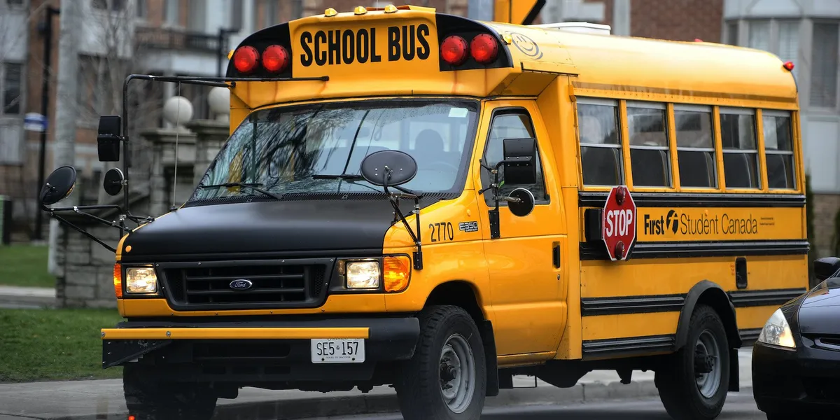 Video shows angry parents confronting male school bus driver in ‘school girl’ dress who allegedly gave route ‘disturbing’ name Video shows angry parents confronting male school bus driver in ‘school girl’ dress who allegedly gave route ‘disturbing’ name