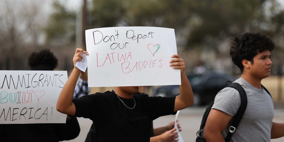 Video shows brawl after high school walkout protester allegedly hit pro-ICE man — and the man is charged with child abuse