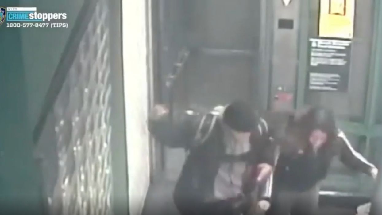 Video shows brutal attack on older woman who asked a young couple to put on masks before joining her in elevator