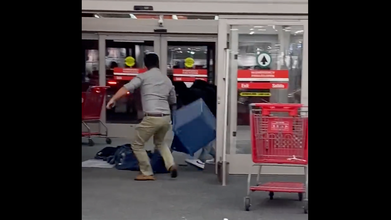 Video shows frustrated Target shopper stepping in to stop thief, rip bin from his hands: 'Stop that s**t, man! Get a f***ing job!'
