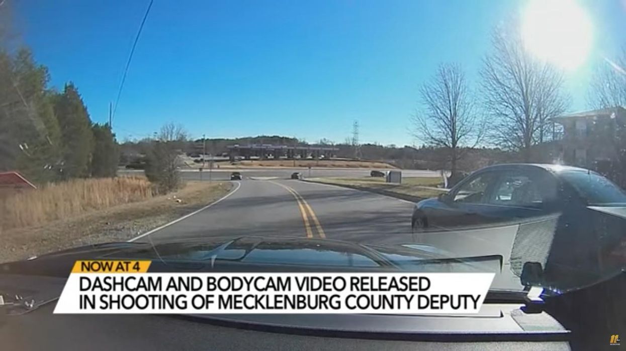 Video shows moment North Carolina deputy was shot before returning fire during a traffic stop