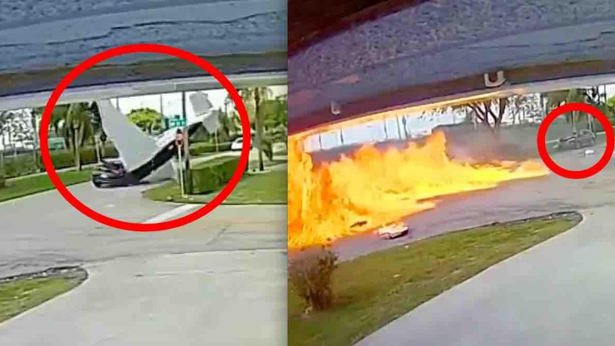 VIDEO: Small plane crashes into neighborhood, hits SUV in street. Three dead — including 4-year-old boy who was in SUV with his mom.