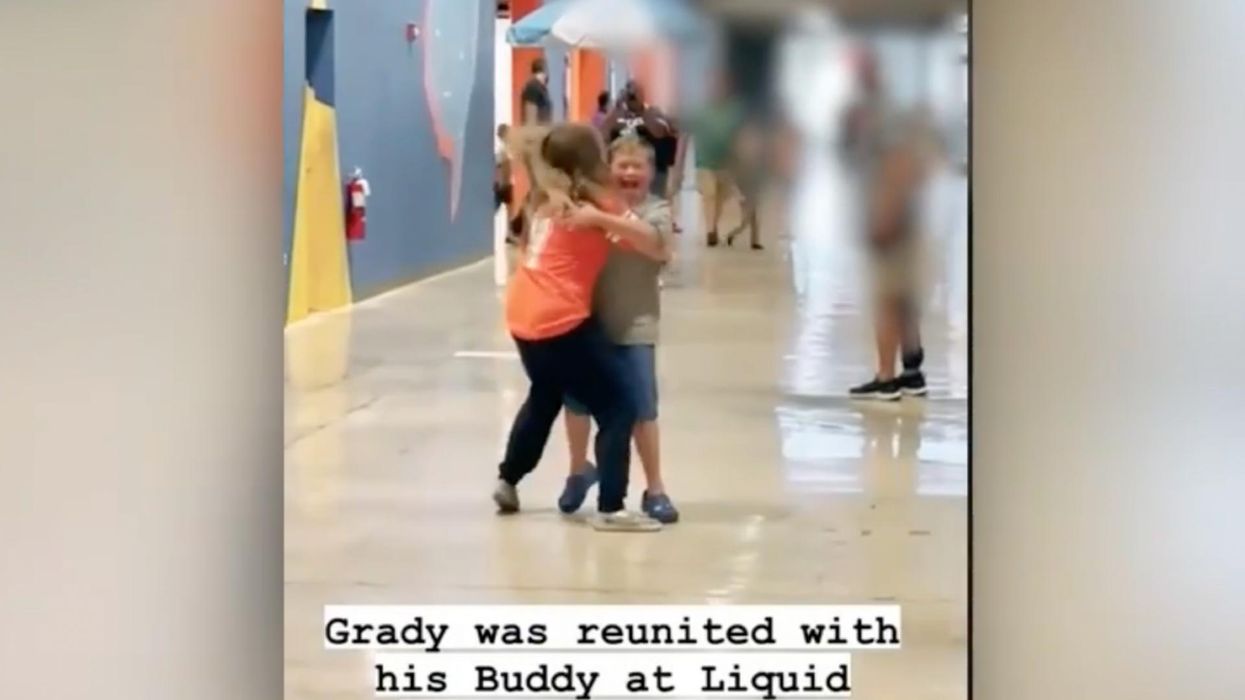 VIDEO: Tears flow as a young boy is able to attend in-person church services and hug a friend for the first time in over a year