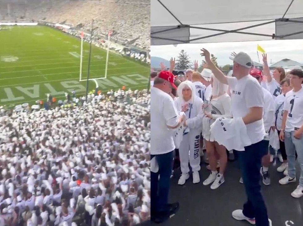 Video: Thousands wear 'FREEDOM' shirt in memory of Charlie Kirk at Oregon-Penn State game