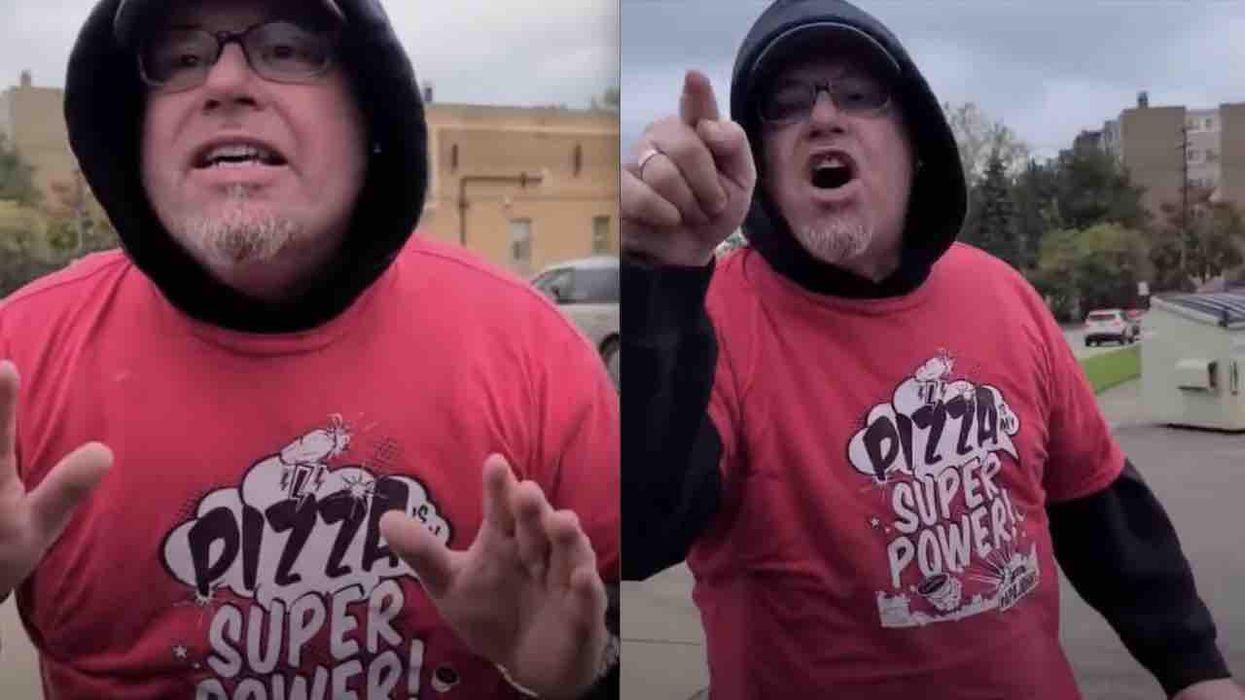 VIDEO: Unhinged Papa John's employee threatens to 'beat the f***' out of motorist allegedly over his pro-Trump flag — and becomes a non-employee soon after