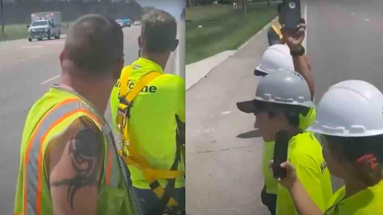 VIDEO: Utility workers turn their backs on Biden as presidential motorcade passes in wake of Hurricane Ida catastrophe