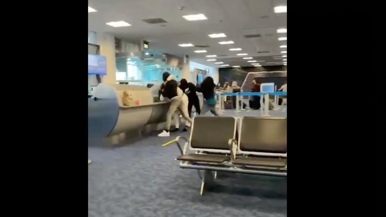 VIDEO: Utter chaos erupts as fights break out at Miami International Airport
