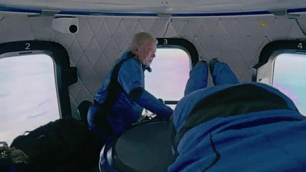 VIDEO: Visibly emotional William Shatner's hilarious reaction to floating in space for the first time