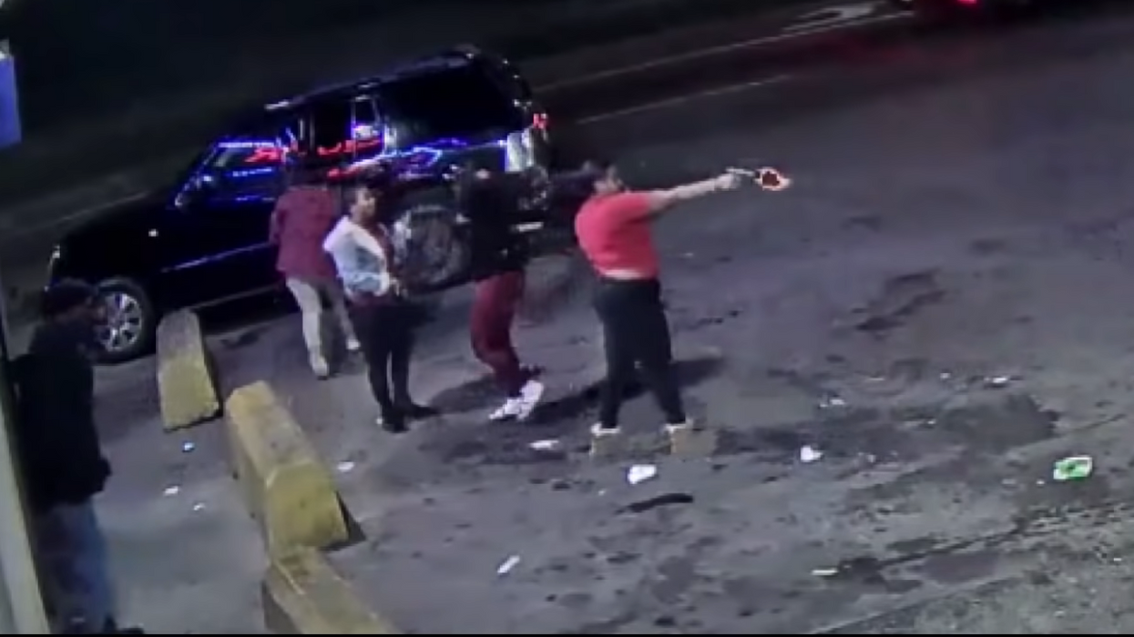 VIDEO: Woman opens fire on driver at close range. She reportedly thought driver was recording her while she urinated.