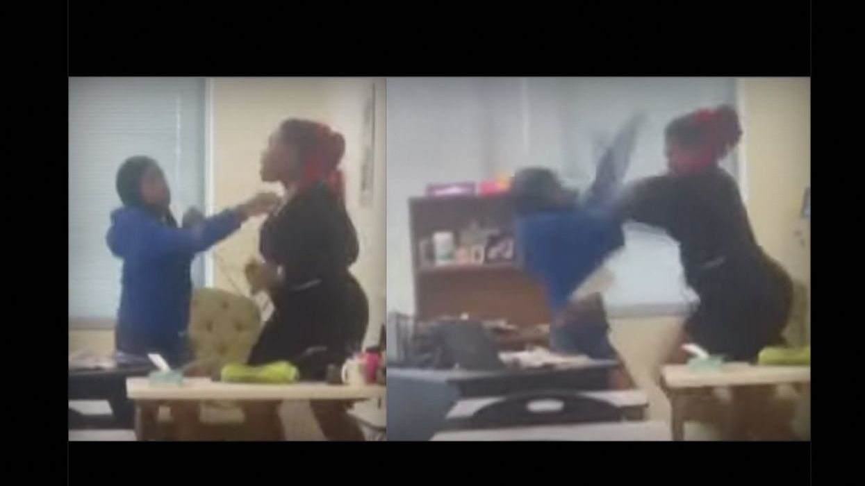 Video: Yet another student gets physical with teacher for taking phone — but this time teacher fights back