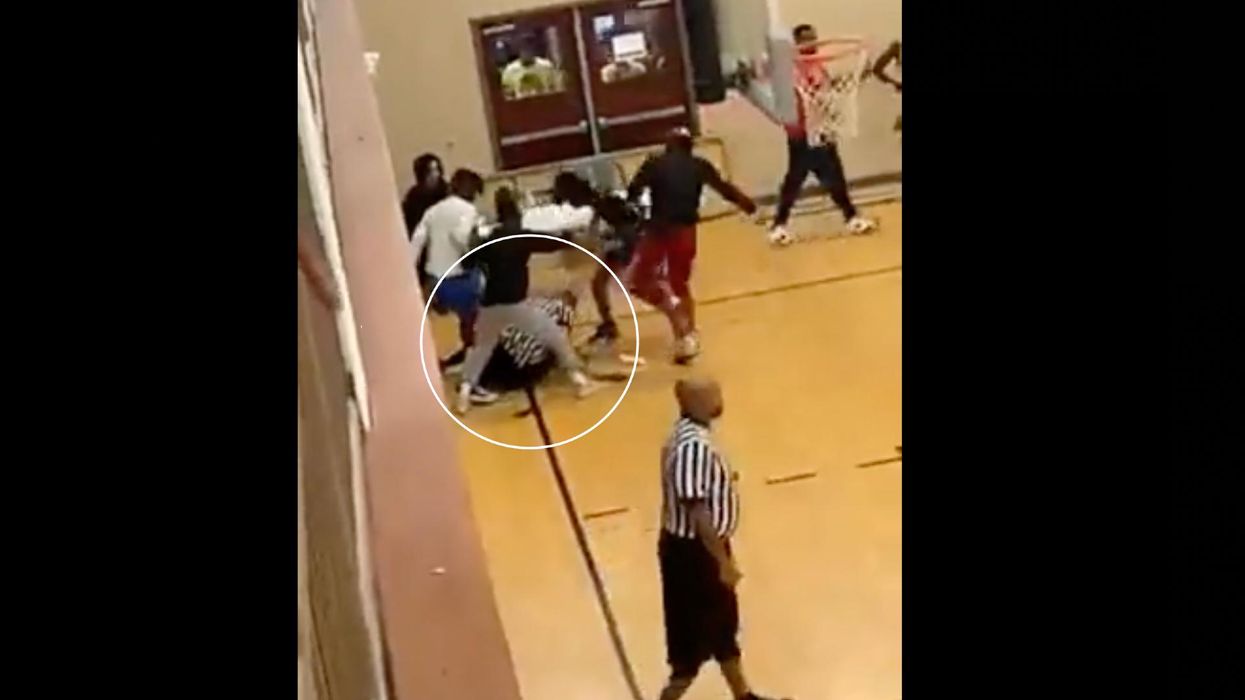 VIDEO: Youth basketball players violently attack referee after church game; ref sustains severe injuries after being kicked kicked in the face