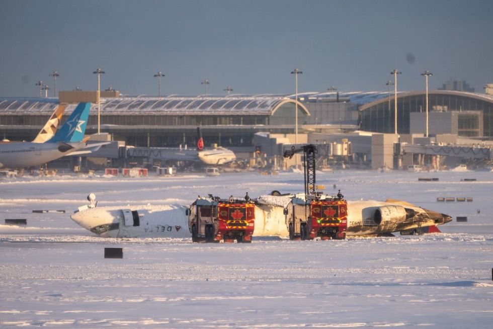 Videos: Terrifying moment Delta plane crashes, bursts into flames; passenger says airport's runways were in 'weird condition'