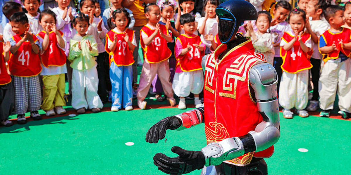 Viral robot kung-fu kicks small child, drawing mom's ire