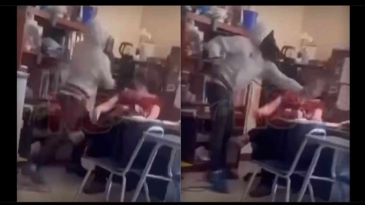 Viral video: HS student slaps teacher in face twice; teacher stays seated during attack and just takes it