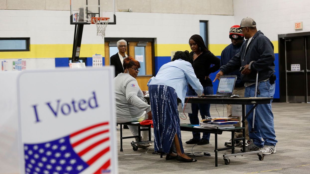 Viral video shows fight between man and poll workers over 'Let's Go Brandon!' hat