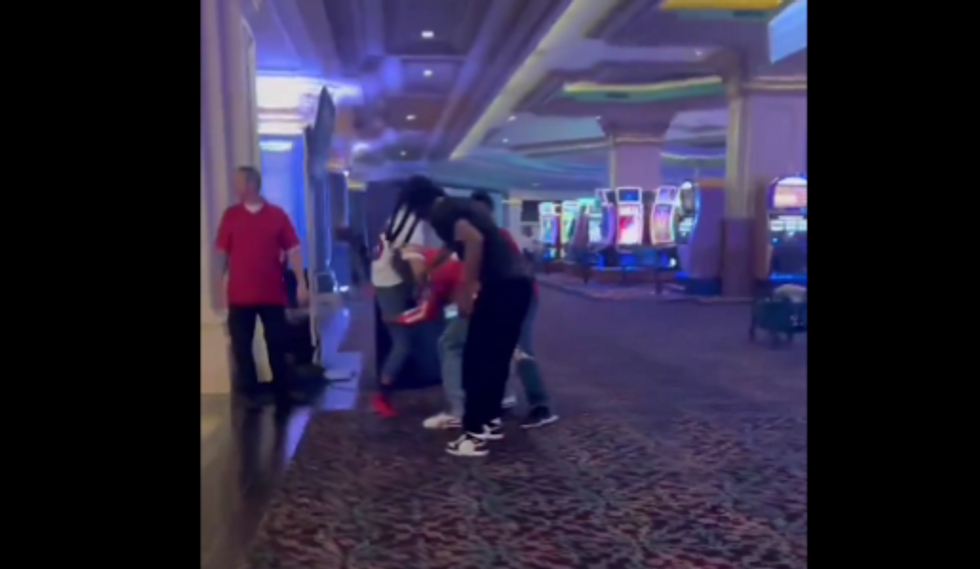 Watch: Fight breaks out in Las Vegas casino between Chiefs and 49ers fans after Kansas City wins Super Bowl