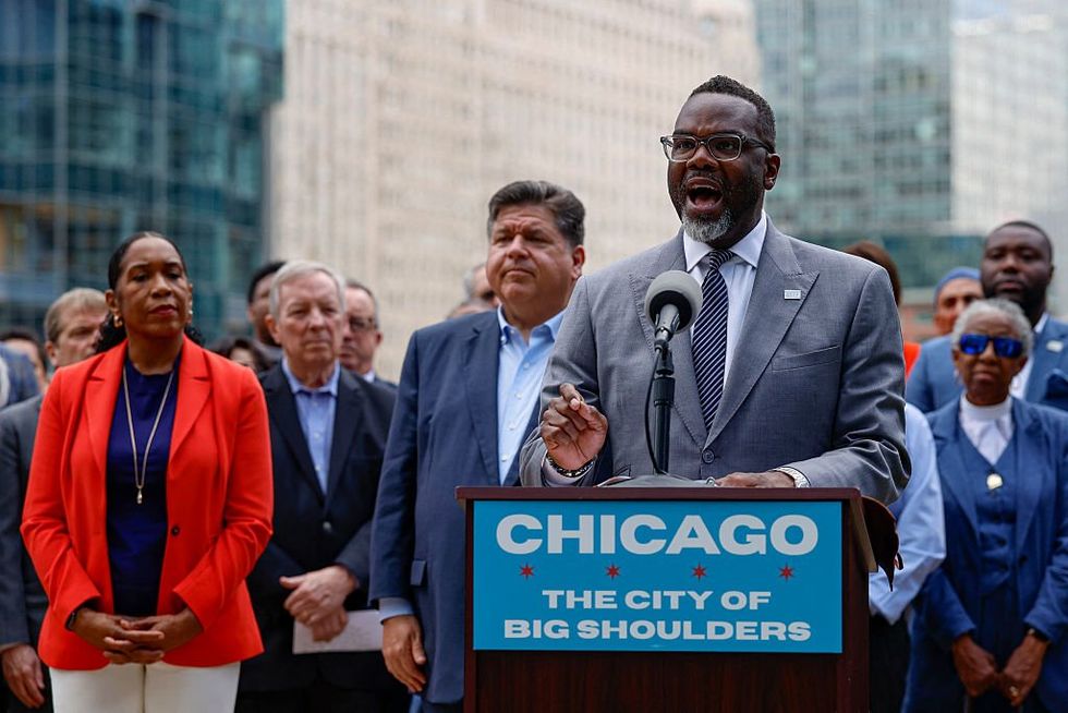 Watch how Mayor Brandon Johnson reacts when asked if he will accept more police funding in Chicago