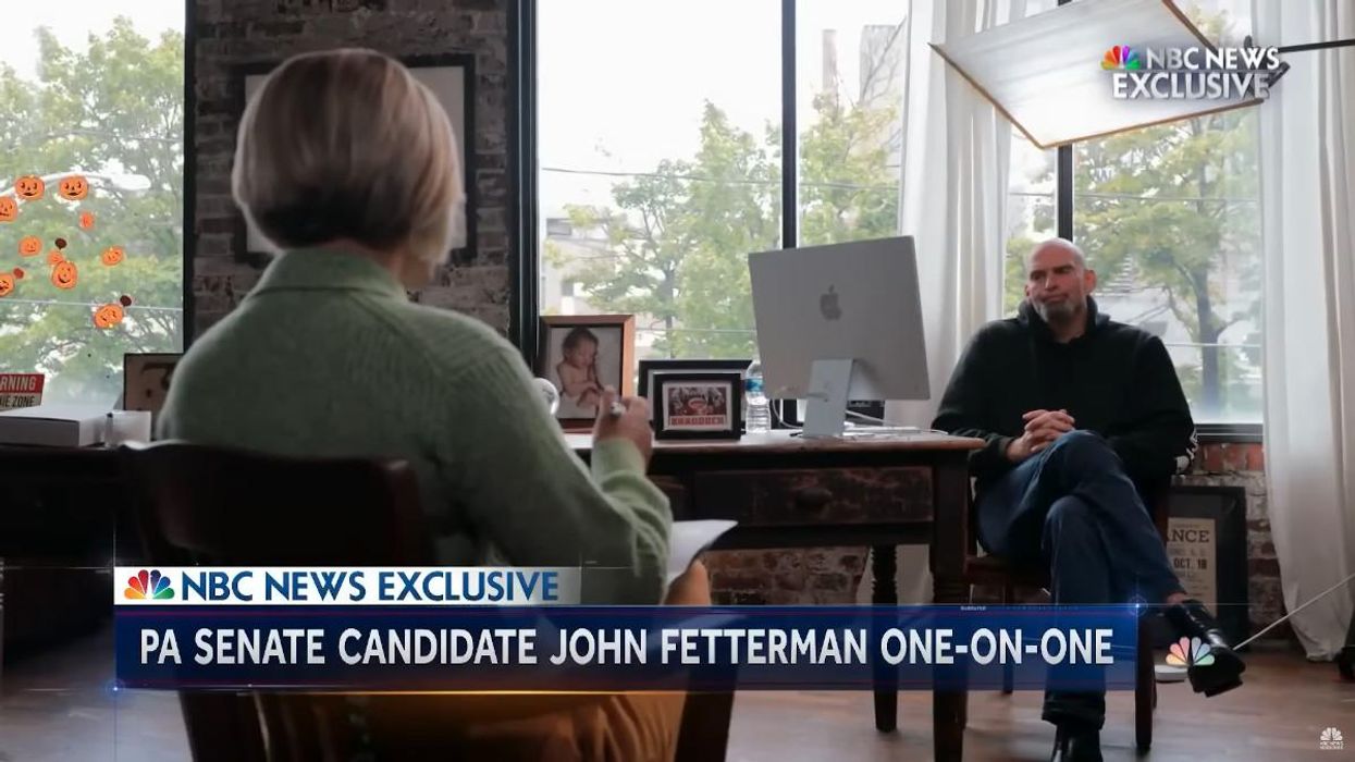 Watch: John Fetterman reads reporter's questions off a computer to understand them, insists his stroke won't have 'impact' if elected to Senate