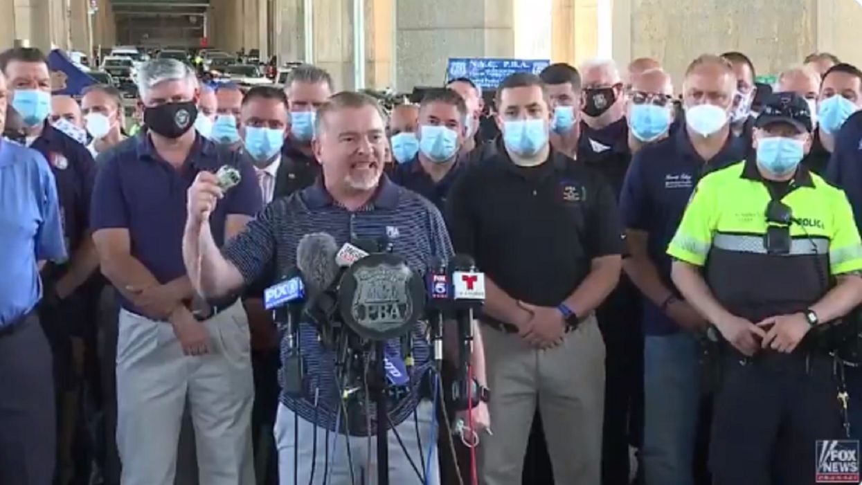 Watch: NY police union boss delivers fiery defense of the men and women who wear the badge
