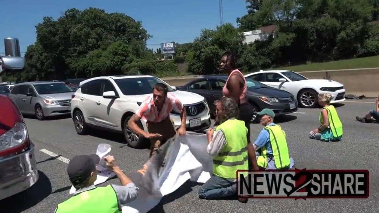 Watch: Parolee begs climate protesters to quit blocking traffic so he can get to work, says he could go back to jail