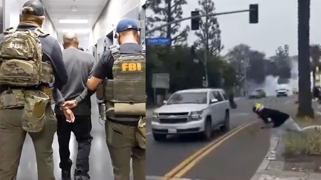 'We got him': Suspect who violently threw rocks at officers during LA ICE riots arrested after fleeing to Mexico, feds say