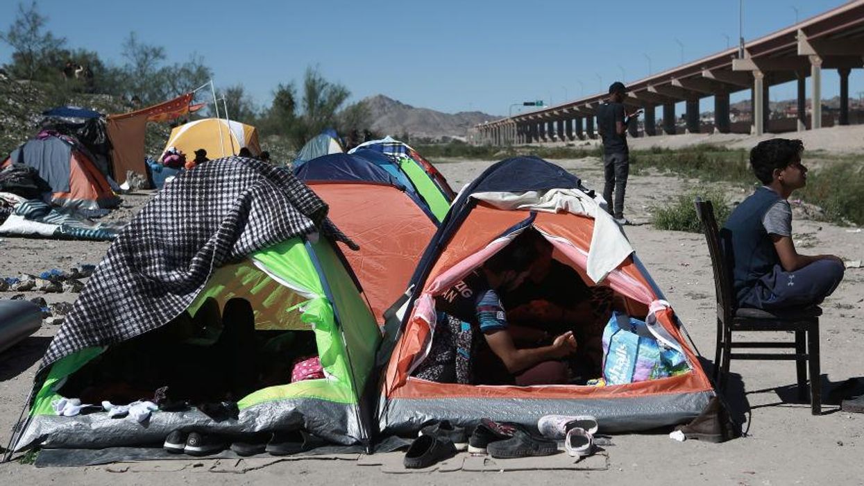 'We're all waiting for an opportunity to cross': Venezuelan migrants removed from US set up encampment along Mexican border in hopes of returning