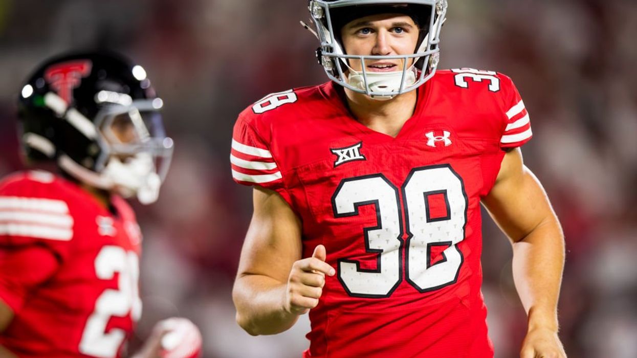 'We're going to deal with it': Texas Tech kicker who showed 'MAGA' shirt after touchdown to be handled internally, coach says