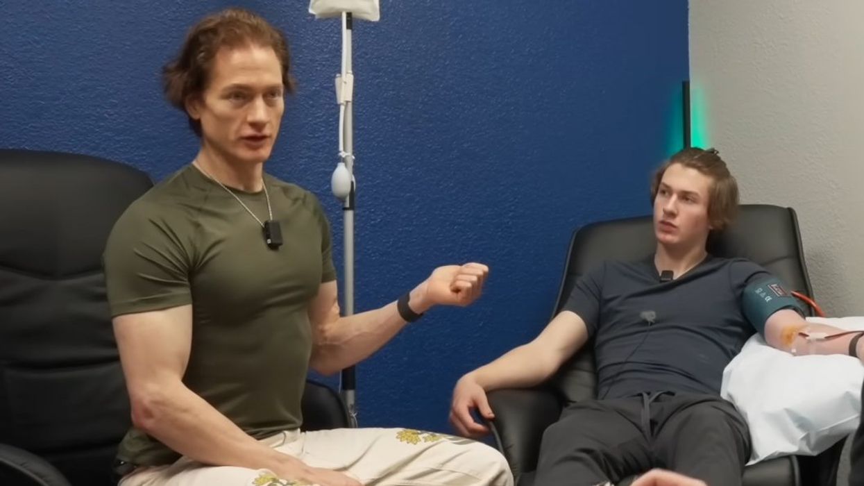 Wealthy tech mogul's desperation to remain young has him using his son as a 'blood boy'