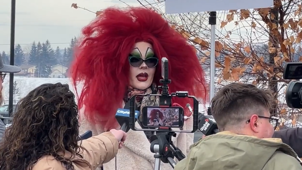 'What's wrong with that?!' Protesters clash at drag show promoted as 'mature content' for 'all ages'