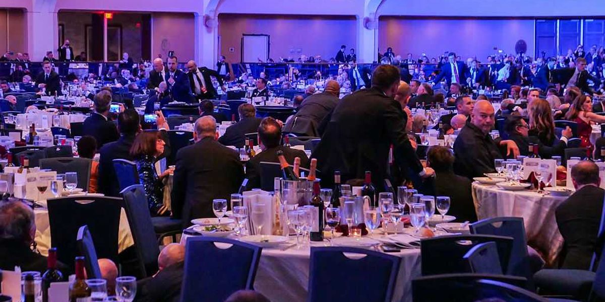 WHCD attendees caught snatching wine bottles off tables amid chaos in aftermath of shooting
