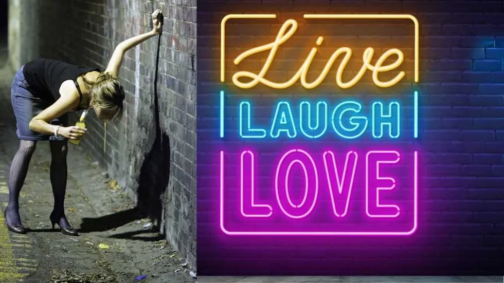 When ‘live, laugh, love’ means 'pour me another'