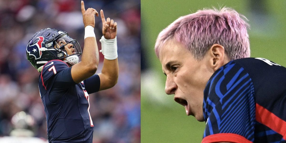 NextImg:While Megan Rapinoe complains her injury proves God doesn't exist, NFL rookie phenom CJ Stroud proclaims his faith in God | Blaze Media