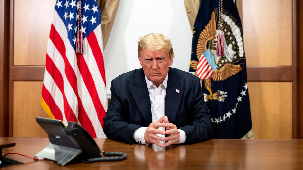 White House chief of staff says president might be discharged Monday, takes aim at critics upset that Trump briefly left hospital over the weekend