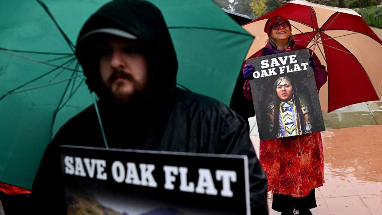 Why is the government letting a Chinese-backed company bulldoze sacred US land?