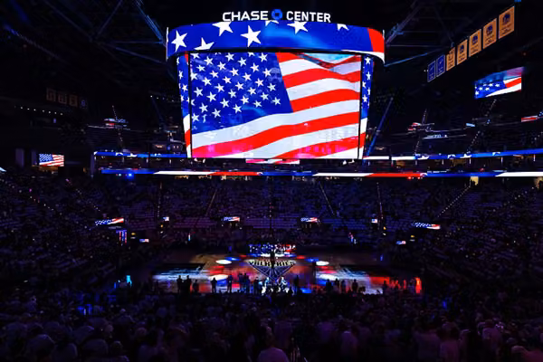 WNBA players seen racing off the court before national anthem — and return right after it ends