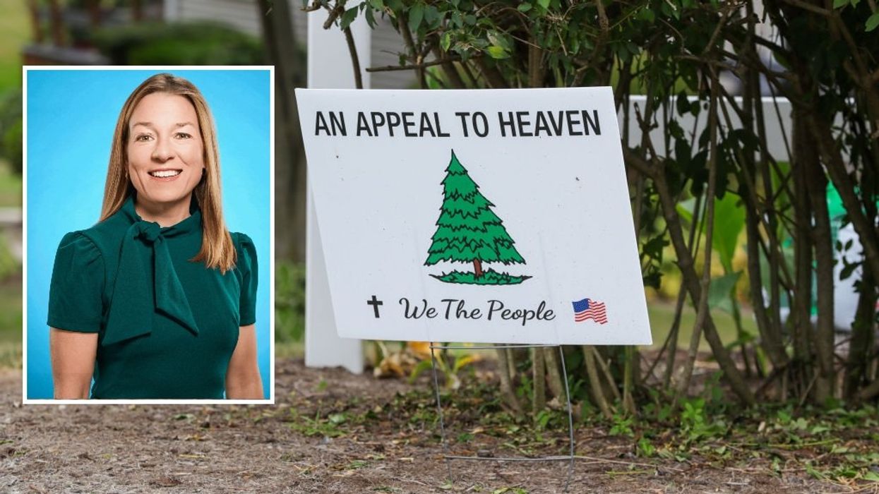 Woke Boise mayor tosses Appeal to Heaven flag aside like trash, raises LGBTQ flag in defiance of state law