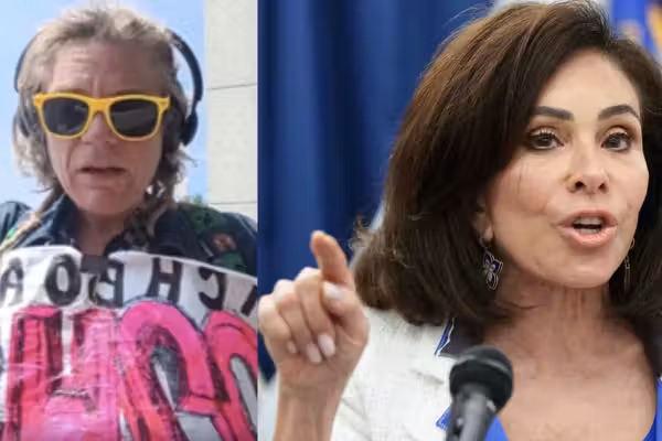 Woman arrested for allegedly vandalizing war memorial in DC — and Pirro says it's personal