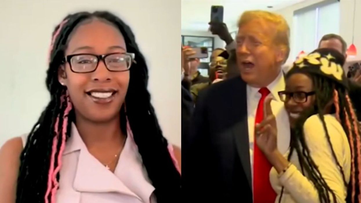 Woman who went viral for hugging Trump at Chick-fil-A explains why many young black voters support him: 'He's honest'