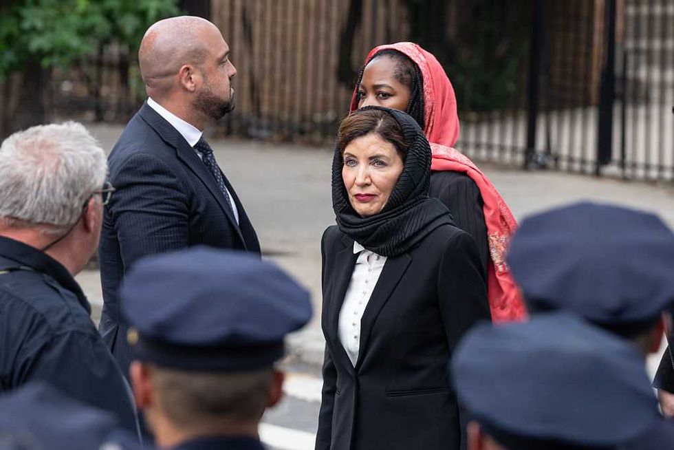 'Working hard to get the Arab Vote': Trump's hijab jab sends Hochul into a rage