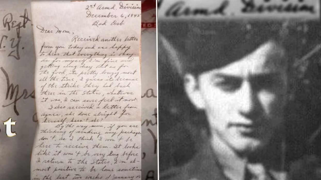 WWII soldier's moving letter to his mother is delivered to his widow just ahead of Christmas — 76 years after it was sent