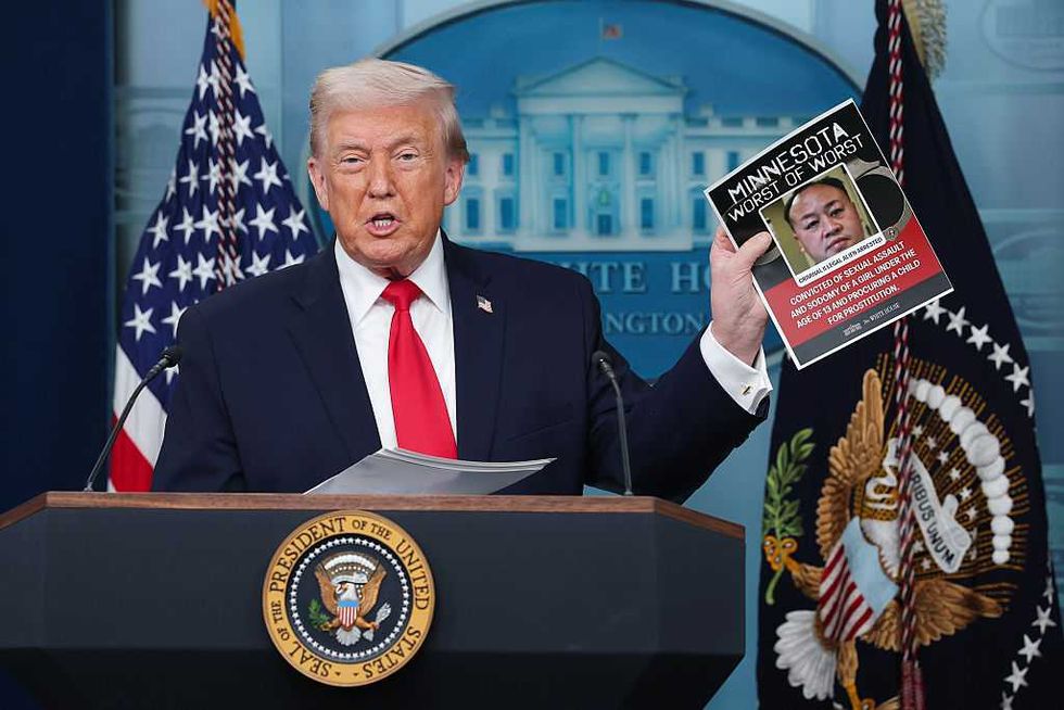 'You want to live with these people?' Trump exposes killers and child rapists Walz, Frey are shielding with anti-ICE agenda