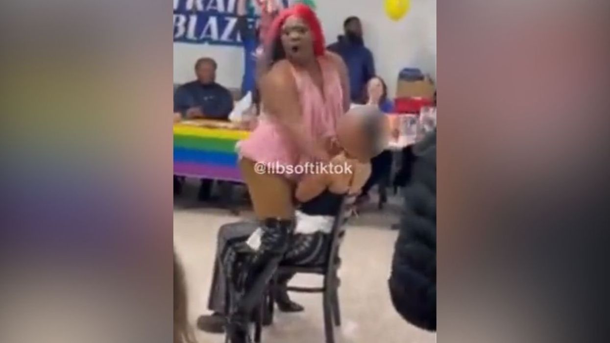 Young girl straddled by drag queen during school's LGBT+ event – leadership to 'revise campus policies'